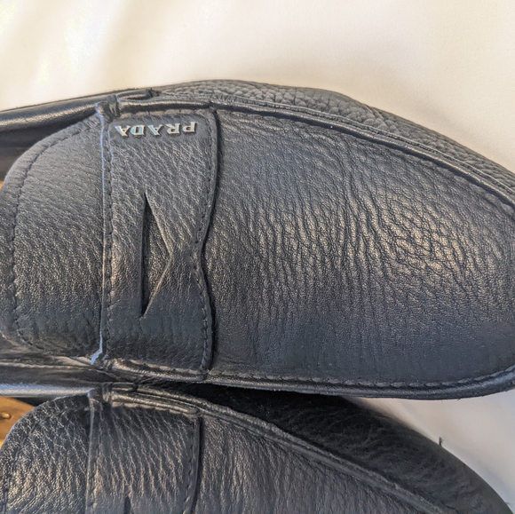 Prada Saffiano Leather Loafer Black Shoes - Men\'s sizes 7.5 UK /8.5 US main image 7